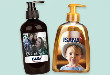 Mein Design Pflegeprodukte mit Fotos von Eltern und KIndern. Gestaltet jetzt kreative Geschenke mit Foto für eure Liebsten!
